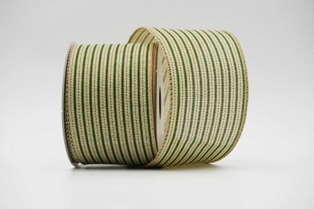 Striped Wired Ribbon_KF6625GC-4-183_Green